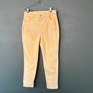 Chicos butter yellow Stylish Yellow Women's Jeans perfect stretch, girlfriend